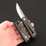 Mini D2 Steel Folding Knife Aluminum Alloy Handle Knife Camping Pocket Knife EDC