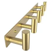 Hat and Coat Wall Mount Rack - Hooks for Robes, Bags, Keys, and Towels - Bath...