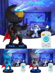 Galaxy Projector, Robot Projector with Bluetooth Playback,Timer&Remote Control