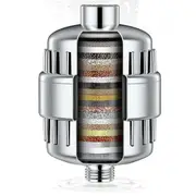 Shower Head Filter 20 Stage Hard Water Purifier Bath 2 Filters Chlorine Odors