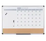 Master Vision MB0707186P-002 Magnetic Dry Erase Monthly Calendar 24” x 36”