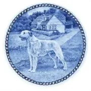 Irish Wolfhound - Dog Plate made in Denmark from the finest European Porcelain