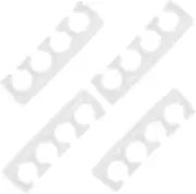 BAZEITFLOW 2pairs Silicone Toe Separators for Manicure Pedicure Reusable Gel Toe Dividers for Women Men Flexible Nail Care Tools for Foot Care and Nail Art