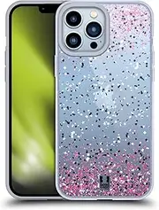 Head Case Designs Pink Confetti Soft Gel Case Compatible with Apple iPhone 13 Pro Max