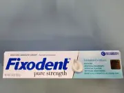 4 PACK Fixodent Pure Strength Secure Denture Adhesive Cream, 2.4 oz