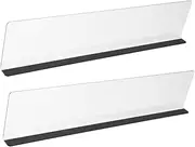 DOITOOL 2pcs Acrylic Memo Board for Computer Monitor Stylish Note Holder for Desk Organization Desktop Accessory for Office School Eye Level Reminder Board