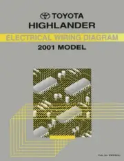2001 Toyota Highlander Wiring Diagrams Schematics Layout Factory OEM