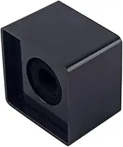 CIMAXIC Handheld Square Microphone Station with Logo Flag Lightweight Cube Design for Interviews Press Conferences and Corporate Events Black