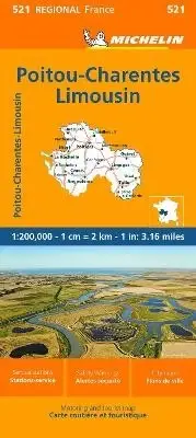 Poitou-Charentes - Michelin Regional Map 521 - 9782067258747
