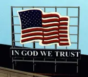 Blair Line HO/S/O Laser-Cut Billboard, US Flag ~ 2520