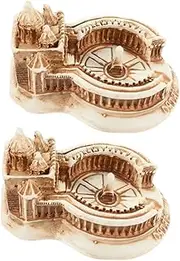 SUPVOX 2pcs Church Model Home Decor Roma Mini Decor Architectural Model Ornaments San Pietro Resin Mini Desktop Ornament Architectural Prop Roma San Pietro Beige Resin