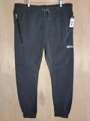 ecko untld pull on jogger pants mens 2XL tapered drawstring elastic waist black