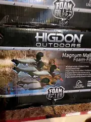 HIGDON DUCK DECOYS NEW FOAM FILLED FLOCKED HEAD MALLARD DUCK DECOYS 1/2 DOZEN