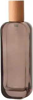 120ml Upscale Glass Travel Bottles with White Pump and Wooden Lid, Leak Proof Lotion Pump Bottle, Soap Dispenser, Toiletries, Cosmetics, Cream Bottle, Container, Vial for Shampoo,