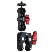 Camera Clamp Mount Ballhead Clamp Mount for DSLR Cameras and LED Lighting