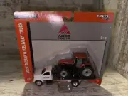 1/64 Scale AGCO DT240A Tractor With Dealer Delivery Flatbed Truck Ertl