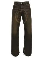 [Off-White] Off-White-Relax Round Jeans Grigio-Uomo 31 Gray