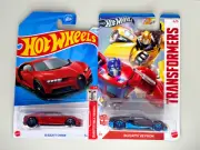 2024 Hot Wheels Bugatti Veyron Transformers & Mainline '16 Bugatti Chiron Lot 2