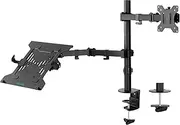 activiva Dual-Screen Articulating Monitor Arm with Interchangeable Laptop Holder