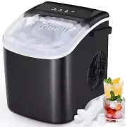 Countertop Ice Maker Portable Ice Machine with Handle, Self - Cleaning Ice Maker