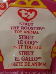 Ty Beanie Babies STRUT MINT CONDITION HAPPY MEAL Edition. NEVER OPENED