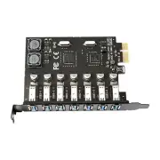 For Win XP/7/8/10 7 Port PCI-E to USB 3.0 PCI Express Expansion Card Adapter Hub