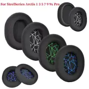 For SteelSeries Arctis 1 3 5 7 9 9x Pro Headphones 2PCS Ear Pads Cushion Cover
