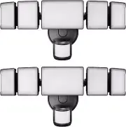 100W LED Security Light Motion Sensor Outdoor 2 Pack, outside Flood Light Dusk