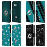 OFFICIAL NFL MIAMI DOLPHINS ARTWORK LEATHER BOOK CASE FOR HTC PHONES 1