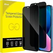 JETech Privacy Full Coverage Screen Protector for iPhone 16e 2025, iPhone 13/13 Pro 6.1-Inch, Anti-Spy Tempered Glass Film, Edge to Edge Protection Case-Friendly, 2-Pack