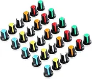 5value*6PCS=30PCS WH148 Potentiometer Knob Kit Plastic Knobs Cap 6mm Shaft Hole AG2 Yellow Orange Blue White Red