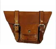 AEspares Compatible With Royal Enfield Interceptor 650cc Side Panel Bag With Pocket Genuine Leather