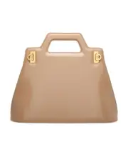 Salvatore Ferragamo Wanda Medium Top Handle Bag One size Nude