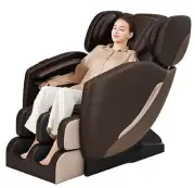 Massage Chair, Full Body Zero Gravity Chair with Auto Modes, 8 Fix Point Brown