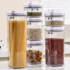 Airtight Storage Jar Air Tight Stackable Dry Cereal Container Bpa-free Food