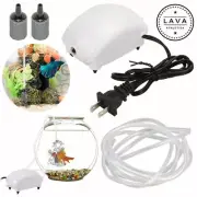 Aquarium Mini Bubble Air Stone Aerator Fish Tank Silent Hydroponic Oxygen Pump