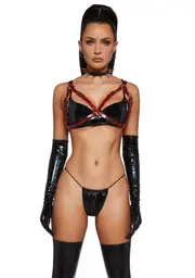 [Funk Plus] Bra Harness - Red