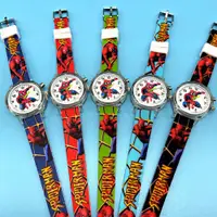 在飛比找蝦皮購物優惠-MARVEL 漫威蜘蛛俠手錶led夜光手錶卡通兒童手錶學生矽