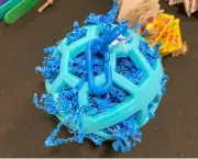 Kermit's Jumbo Waffle Ball Stuffer,Forage,Shred,Play,Preen, Med Large Parrot Toy