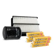 NGK Glow Plug & NTK Air Oil Filter Kit for Volkswagen Touareg 7P 3.0L CJMA 11-19