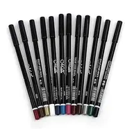 MERRYHAPY Eyeliner Duplicate 3-in-1 Eyeliner Lip Liner Brow Tint Set Waterproof Makeup Kit 12 Colors for Eye Contour