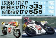 1/12 Decals for YAMAHA YZR500 1988 /1989 RAINEY MAGEE HASEGAWA DECAL TBD210