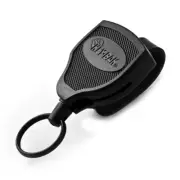KEY-BAK Super48 Heavy Duty Retractable Keychain with Ball-Joint Lock - Leather L