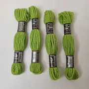DMC Laine Colbert Green Pull Skein Wool 7341 Lot of 4