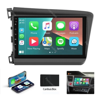 For 2012-2015 Honda Civic Android 13 Car Stereo Radio Carplay WIFI GPS Player (for: Honda)