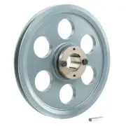 Cast Iron 8.75" Single Groove Pulley Belt A Section 4L and 1-3/8" Sheave Bushing