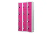 12-Door Locker for Office Gym Shed School Home Storage - 4-Digit Combination Lock