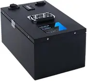 60V 60AH LiFePO4 deep cycle lithium iron phosphate battery pack Built-in 60A/80A/100A BMS for electric motorcycle With 10A charger High efficiency and durability(80A Bluetooth BMS)