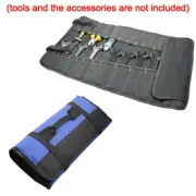 Blue Car Tool Roll Bag Pouch Screwdrivers Toolkit Storage Mini Pliers Workbag