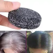 Gray White Charcoal Soap Hair Color Dye Treatment Bamboo Black Hair Shampoo 60g
